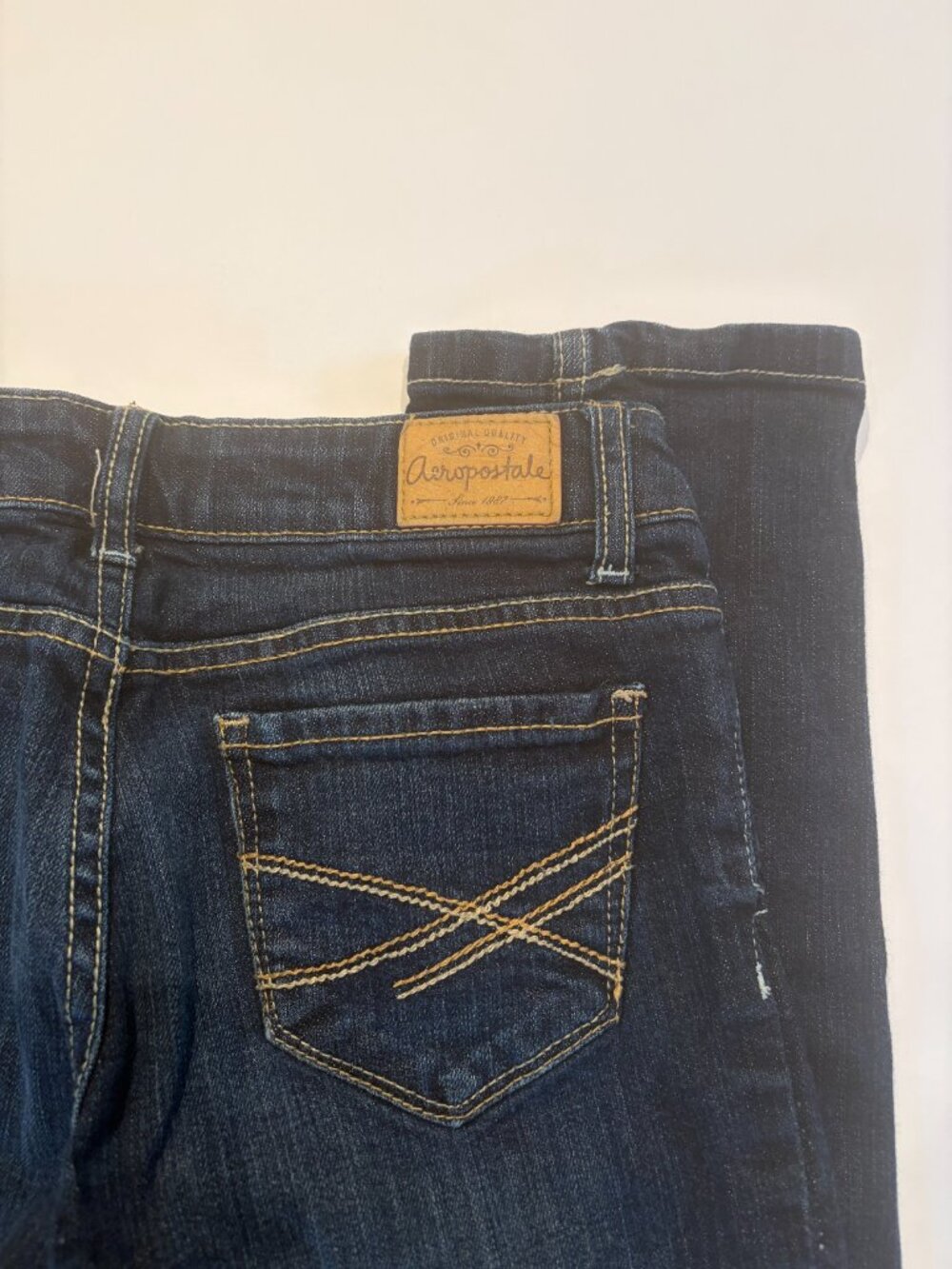 Aeropostale Bayla Skinny Dark Wash Jeans Women's 00 Short - Picture 5 of 6